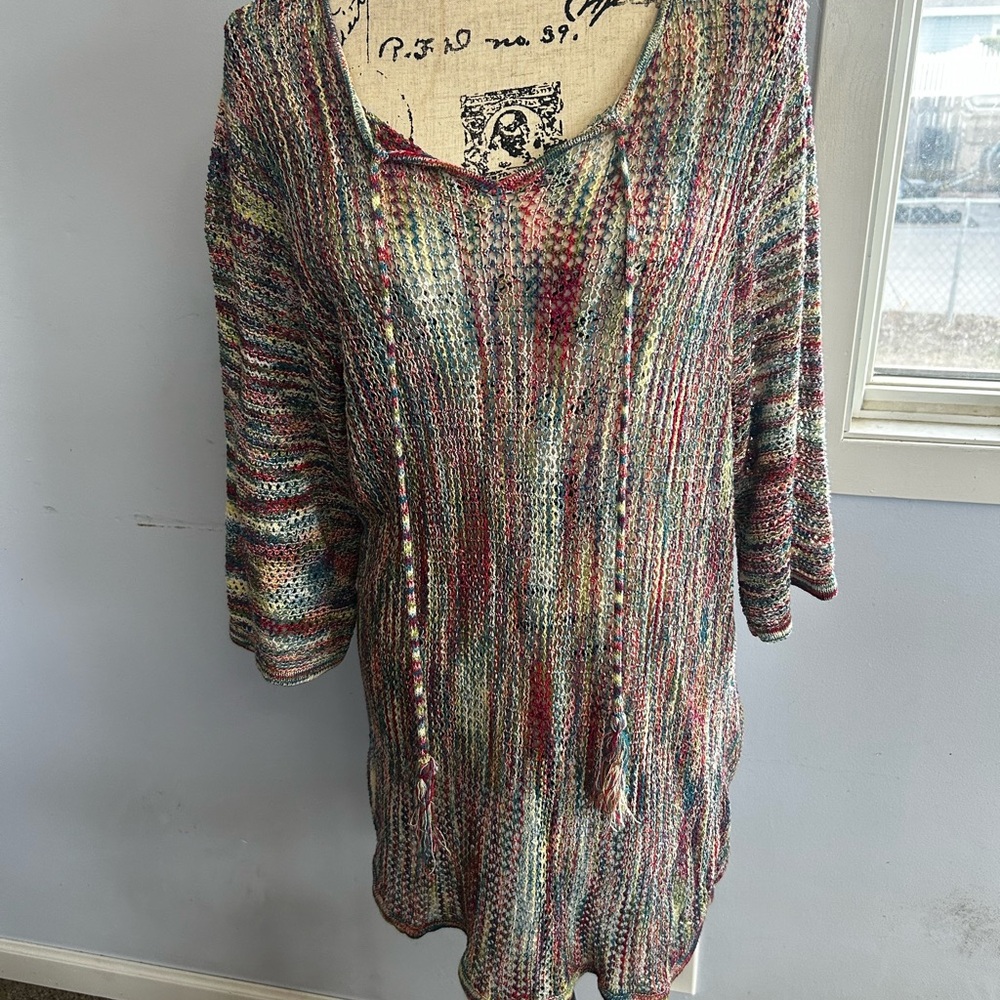 CJ Banks Multicolor‎ Knit Tunic